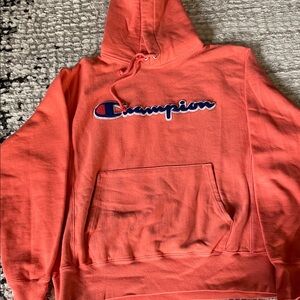 Champion Coral Hoodie with Logo